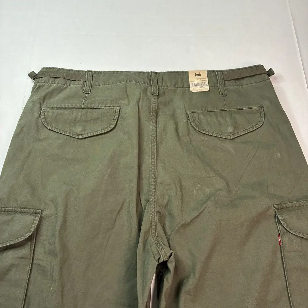 Levi’s XX Cargo Baggy Pants Men’s Size 38x30 Forest Green Slightly Tapered Leg